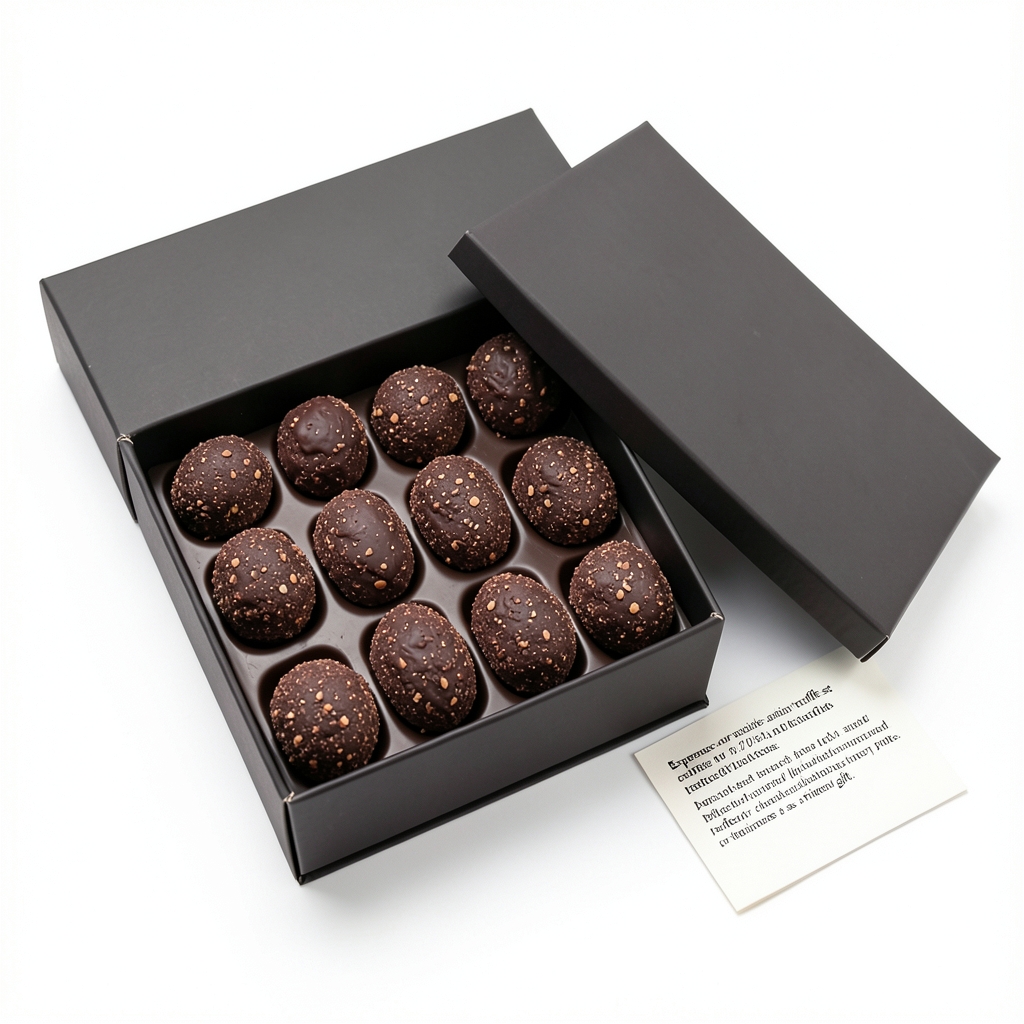 Set de Truffes Artisanales au Chocolat Noir 70%