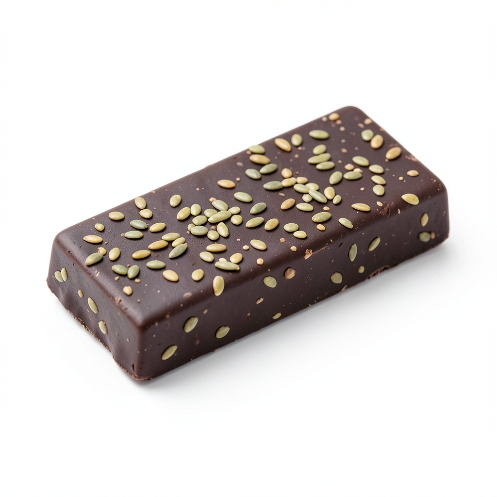 Barres énergétiques au cacao noir, graines de chanvre et miel local