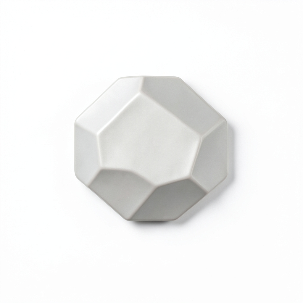 Sculpture Murale Céramique Hexagonale Abstraite