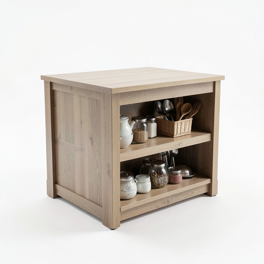 Îlot de cuisine compact avec rangement