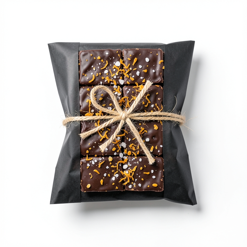 Barres Truffes au Chocolat Noir et Zeste d'Orange