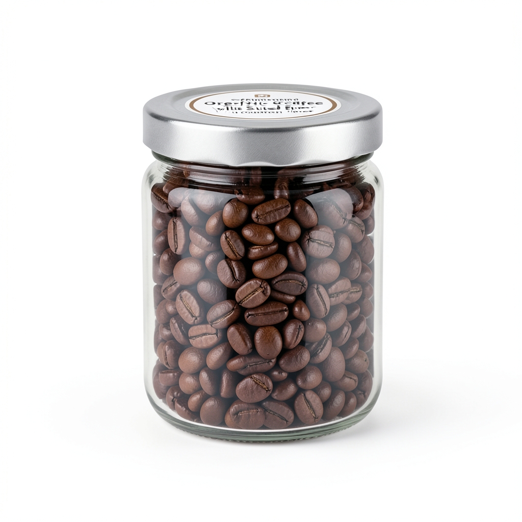 Café décaféiné biologique à saveur caramel beurre salé