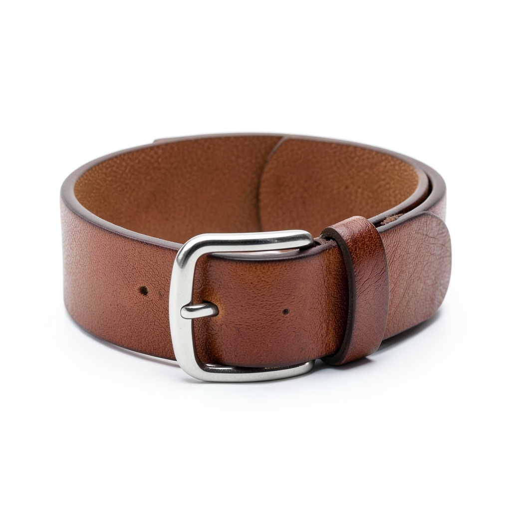 Ceinture en cuir avec poche cachée