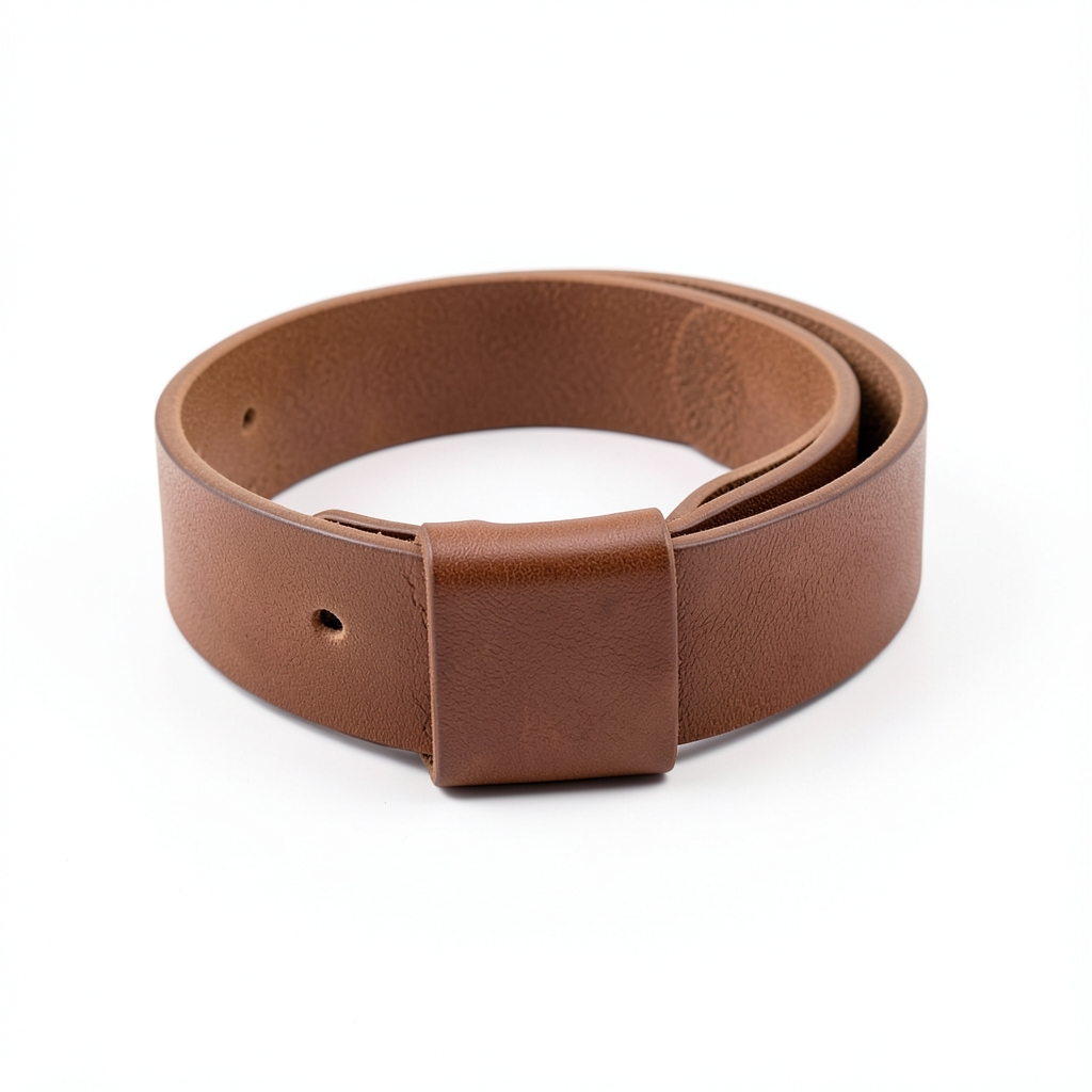 Ceinture en cuir compacte avec poche intérieure