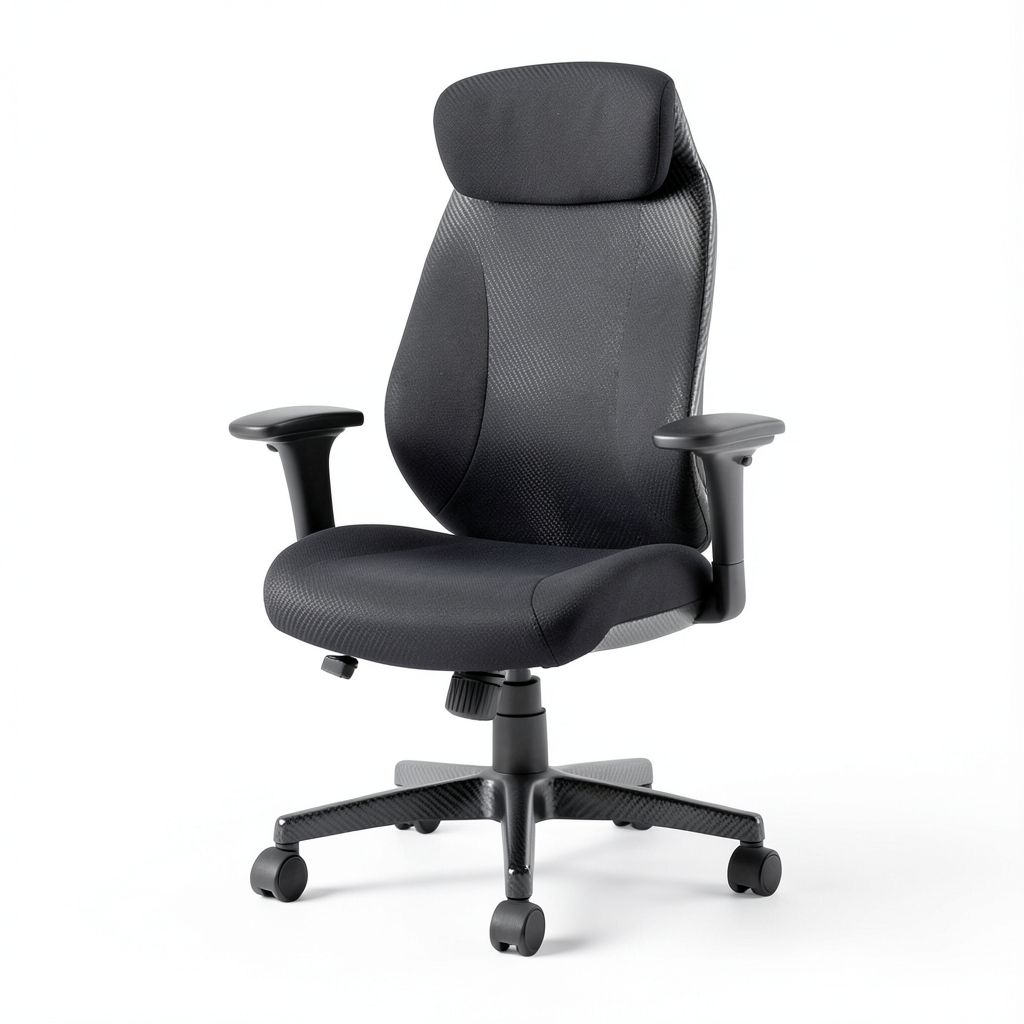 Chaise de Bureau Ergonomique en Fibre de Carbone