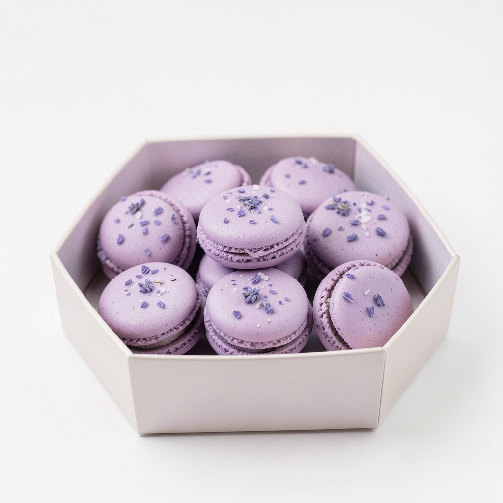 Macarons Glacés à la Fleur de Sel et Lavande