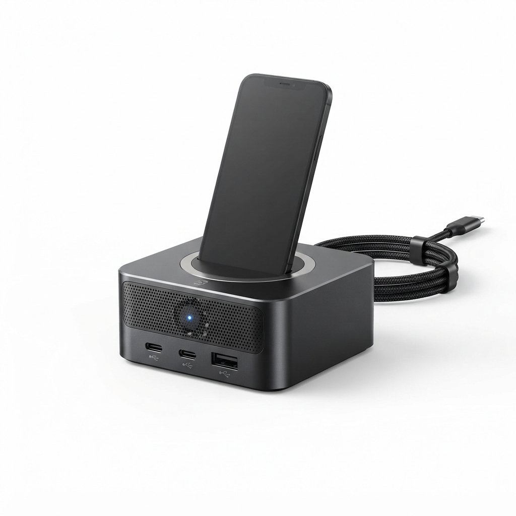 Mini-Station de recharge USB-C avec ventilateur silencieux