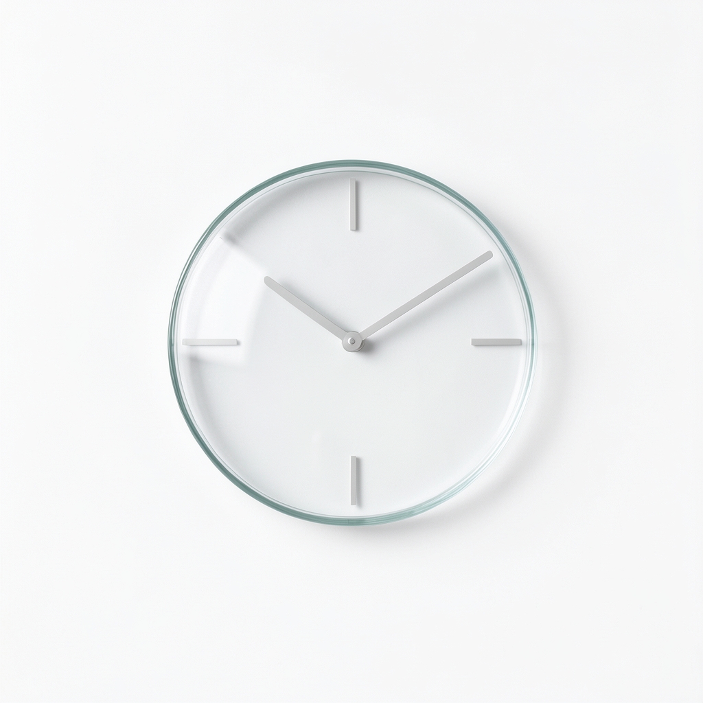 Horloge Murale Minimaliste en Verre