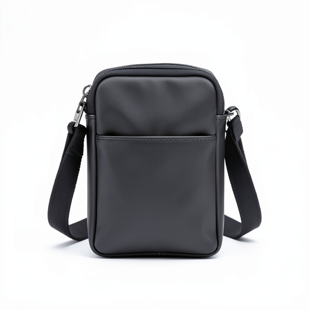 Sac à Bandoulière en Cuir Minimaliste