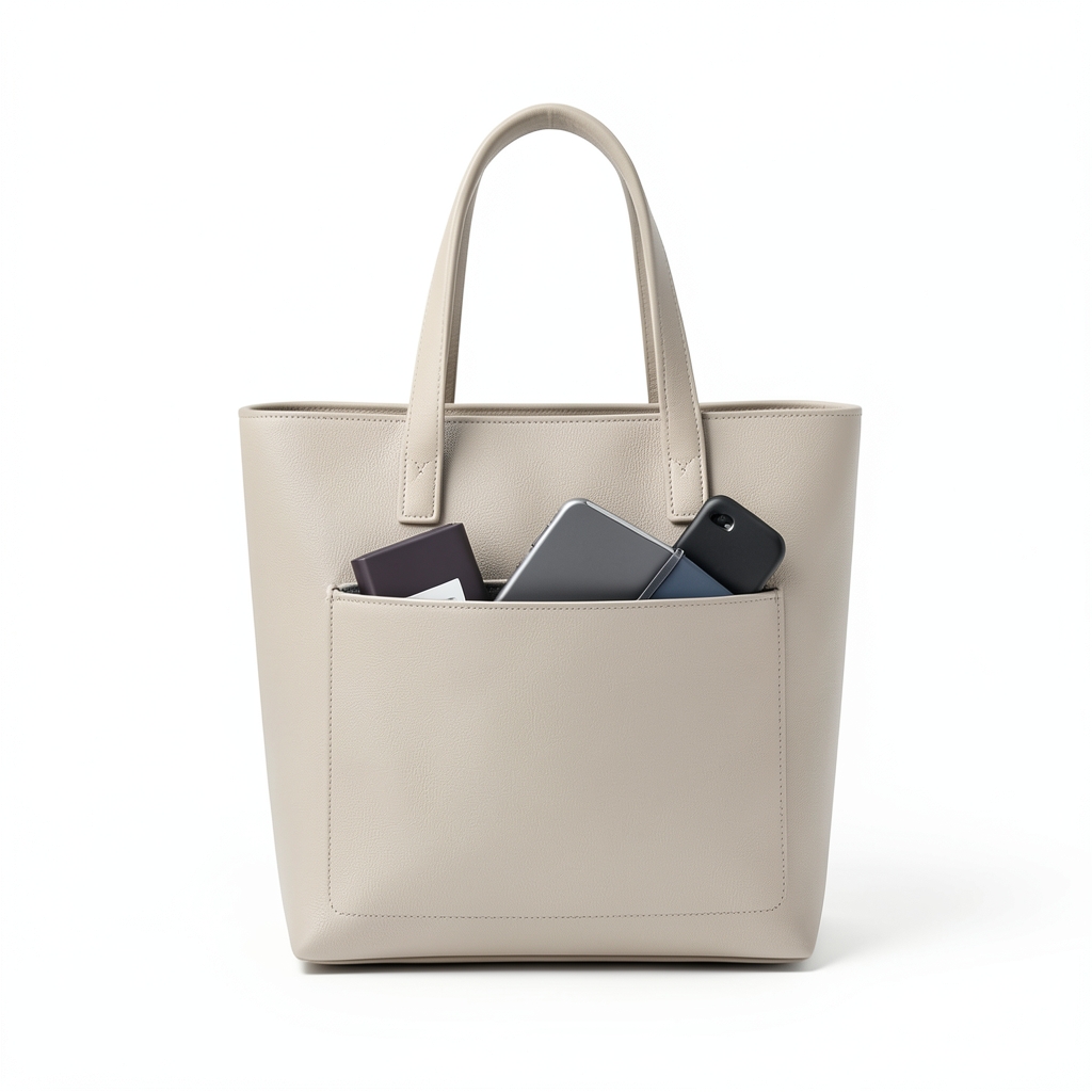 Sac Tote Minimaliste en Cuir