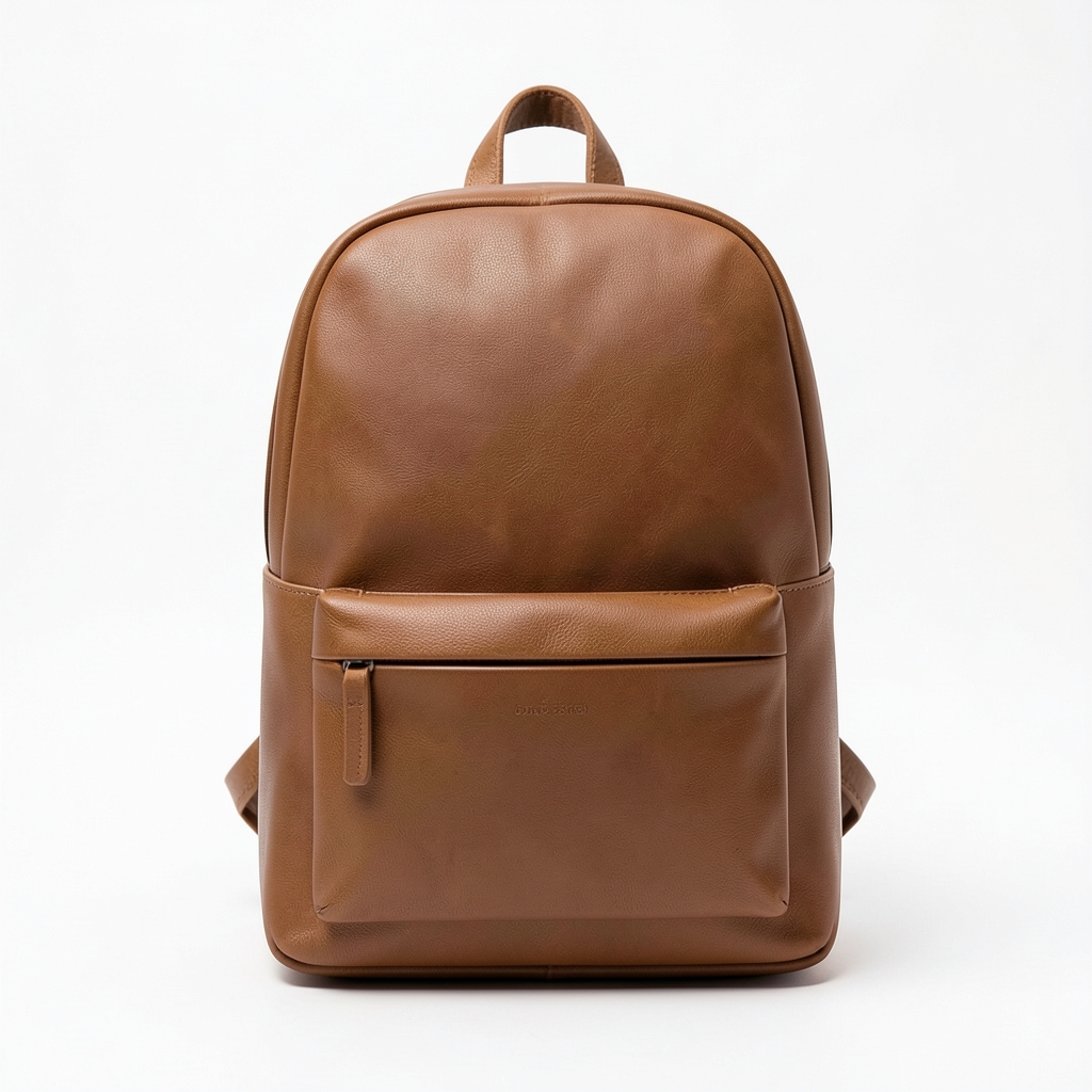 Sac à dos en cuir minimaliste