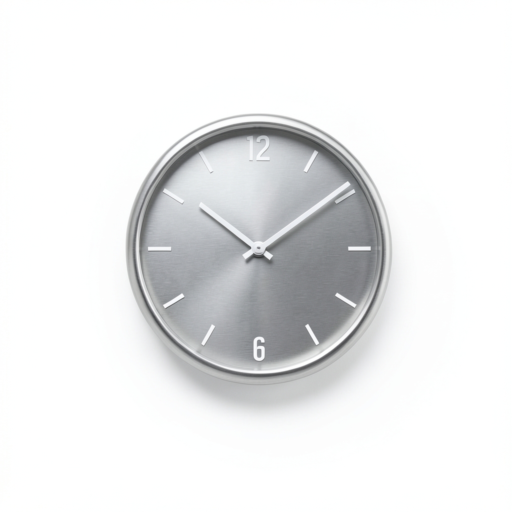 Horloge Murale Métallique Minimaliste