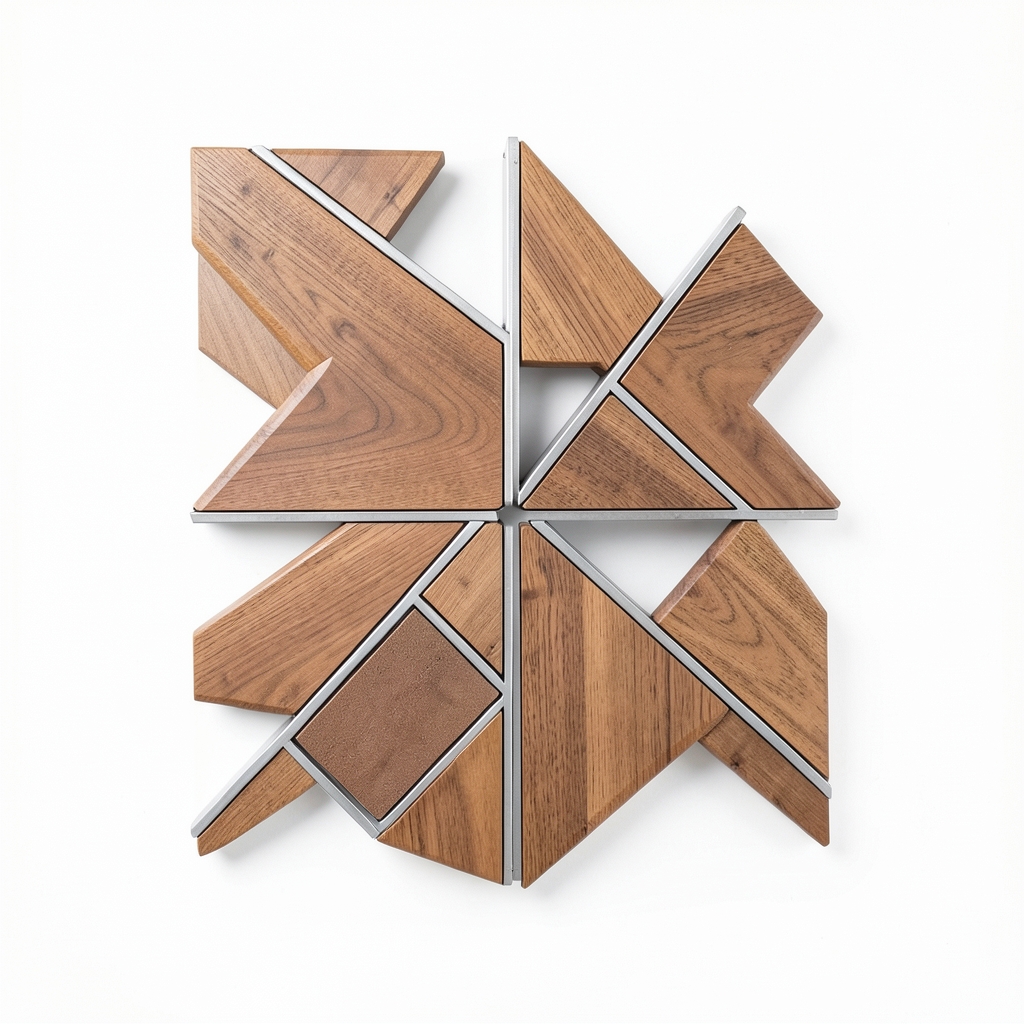 Panier de panneaux muraux géométriques modulaires