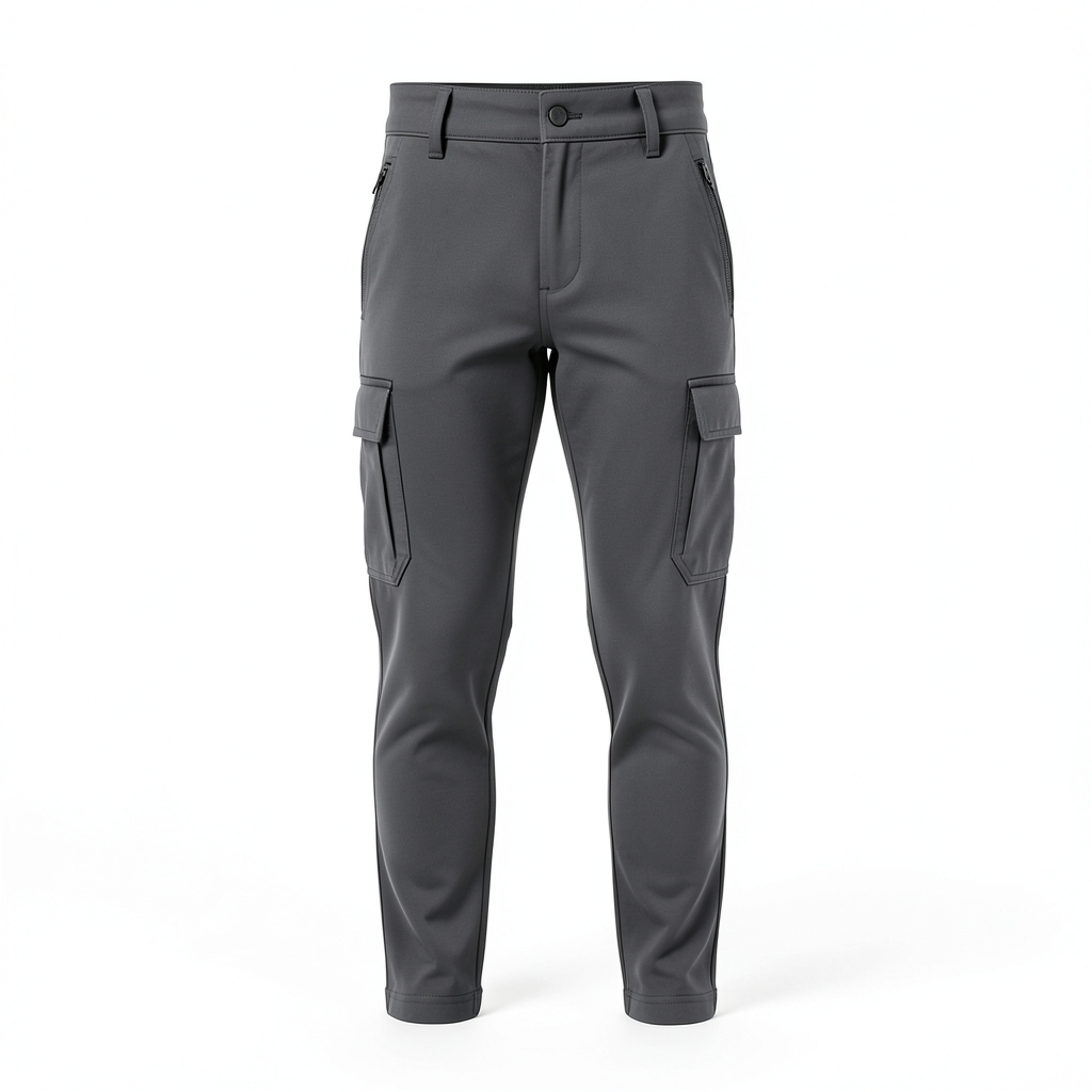 Pantalon cargo slim en fibre stretch