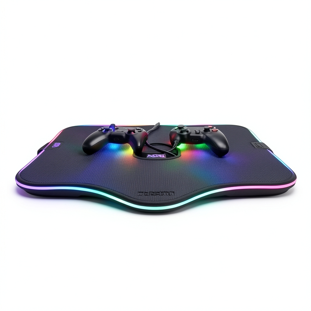 Tapis de jeu RGB avec refroidissement intégré pour manettes