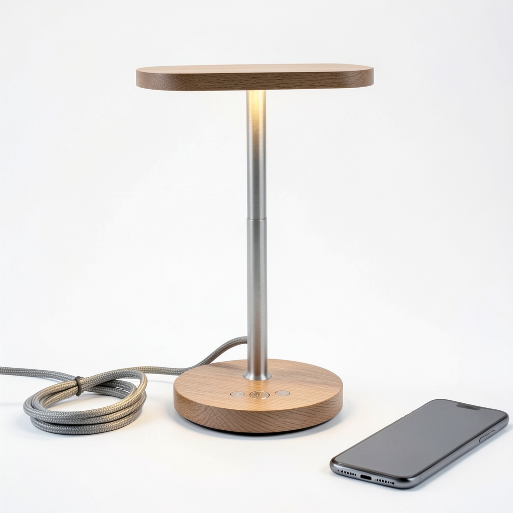 Lampe de Bureau Intelligente à LED avec Chargeur USB‑C