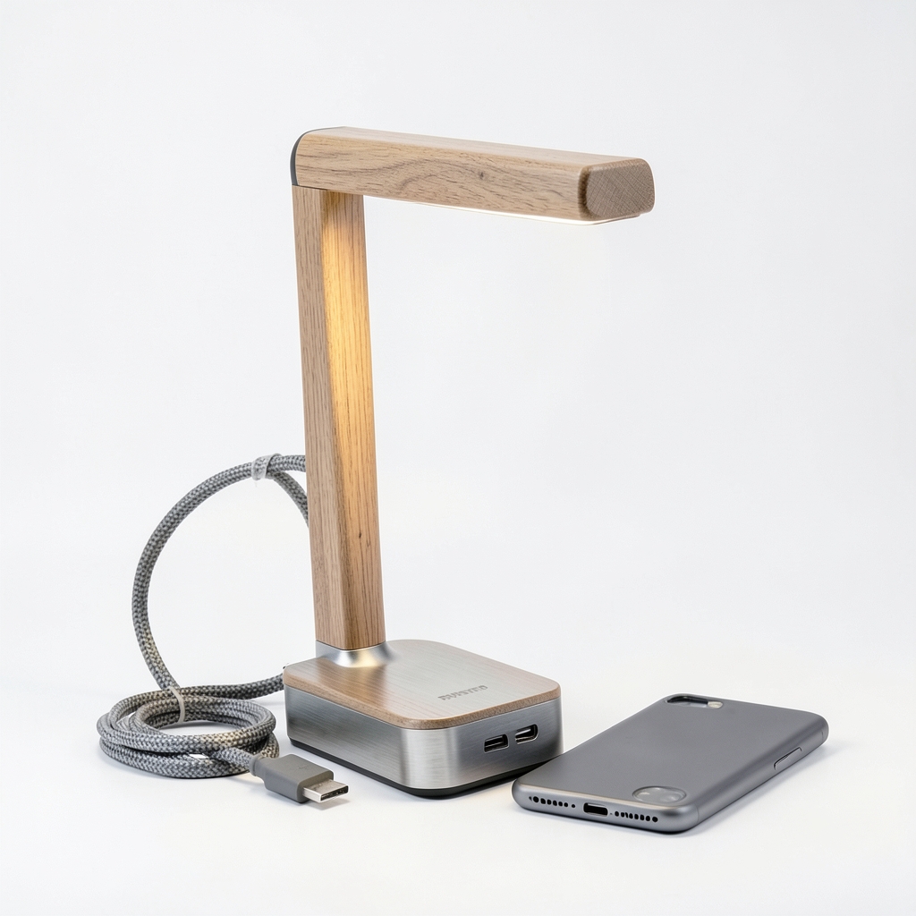 Lampe de Bureau LED Intelligente avec Batterie USB‑C