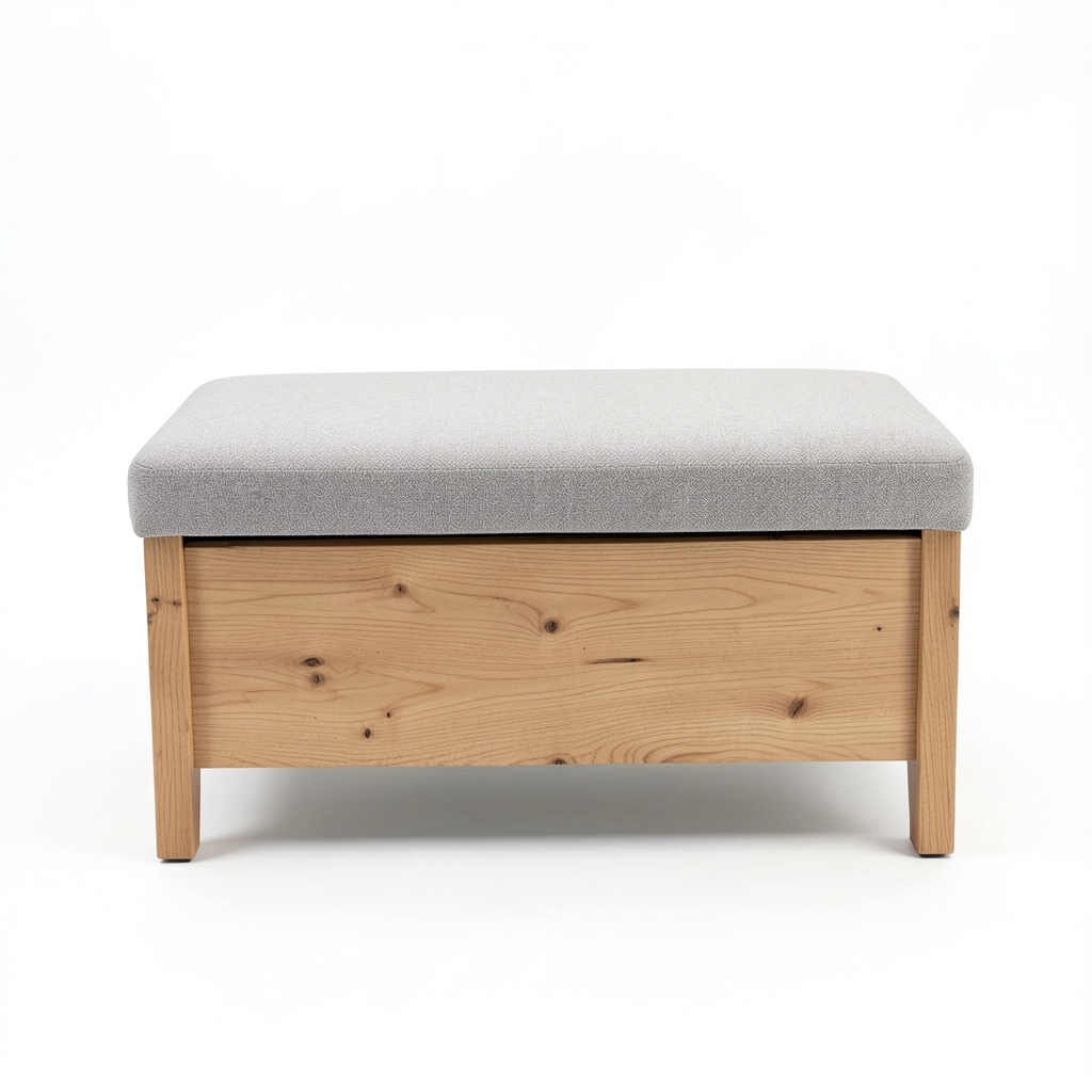 Banc de rangement avec tiroir dissimulé