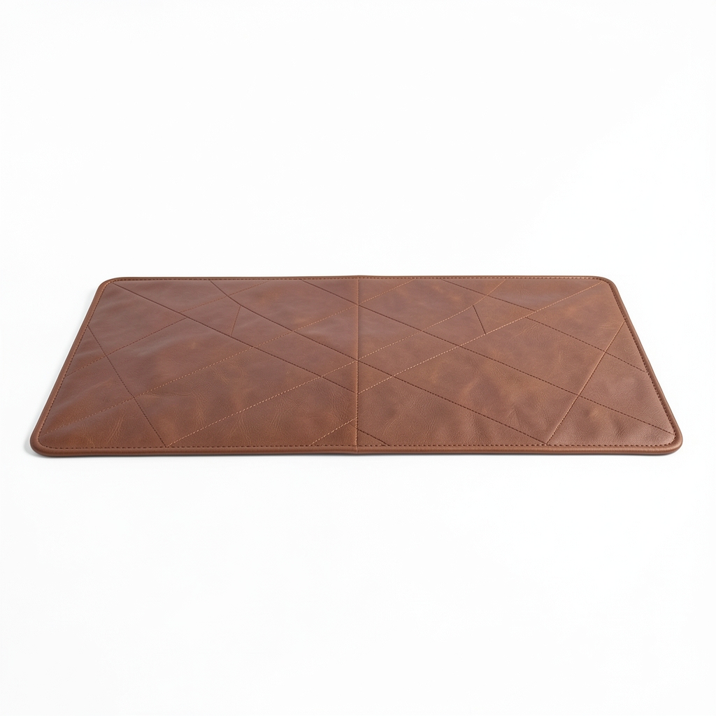Tapis de Bureau en Cuir et Laine Mérinos