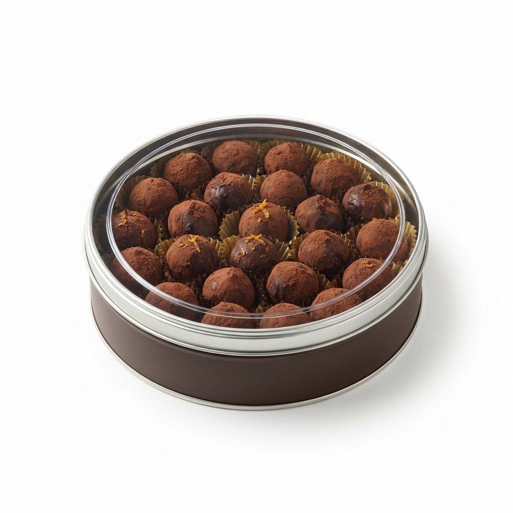 Truffes de Cacao Noir à la Fleur d'Oranger 200g