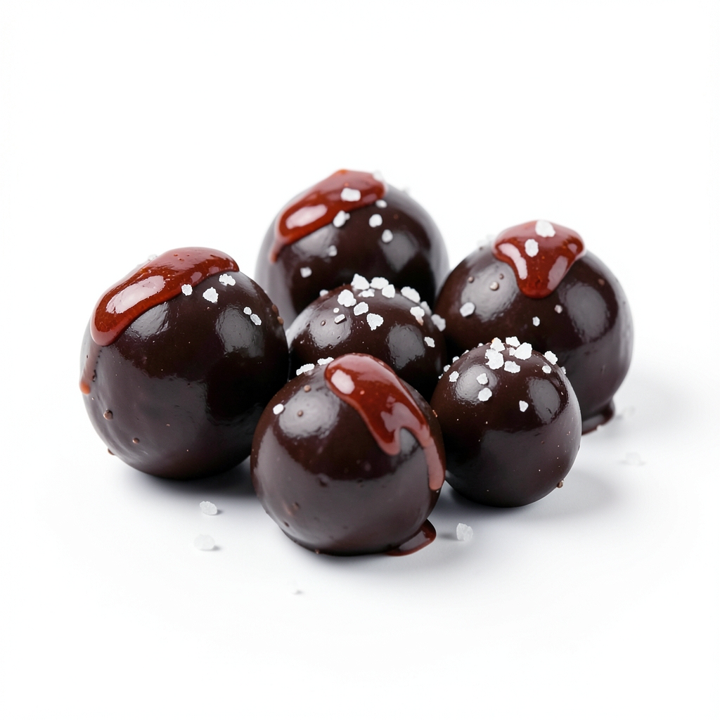 Truffes Chocolat Noir Sauce Chili et Sel Marin