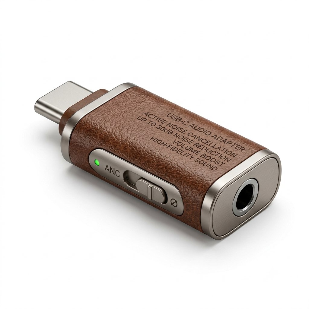 Adaptateur audio USB-C avec suppression active du bruit
