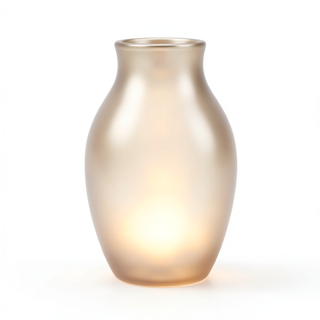 Vase en Céramique Translucide avec Éclairage LED Intégré