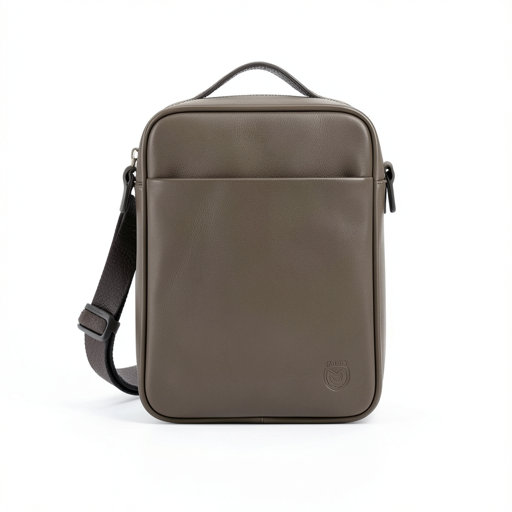 Sac à Bandoulière en Cuir Végan avec Protection RFID