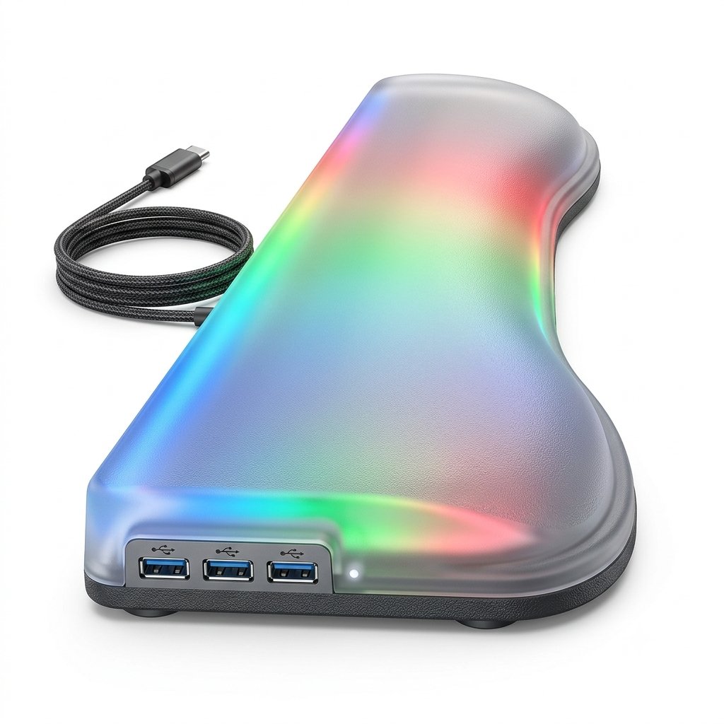 Support de Poignet RGB avec Hub USB